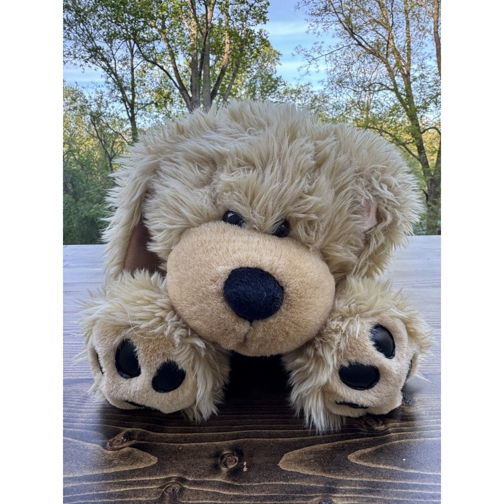 Plush Dog Stuffed Animal Tan Floppy Puppy The Petting Zoo Soft Toy Vintage